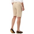 thumbnail image 3 of INSPIRE CHIC Men's Shorts Allover Striped Belt Loop Zipper Button Closure Pockets Casual Shorts 30 Beige, 3 of 8