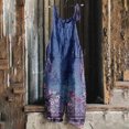 thumbnail image 1 of LOVZFMLL Combinaison pour Femme, Imprimée d'Été Sans Manches, Dos Nu, Ample, Longue, Bleu Foncé, m, 1 of 5