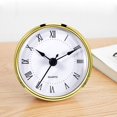 thumbnail image 3 of Clock Insert, Diameter 3.0 inch (76 mm) Hole Movement Easy to Read Wall Decor Retro for Living Room Bedroom Home , Rim Roman, 3 of 7