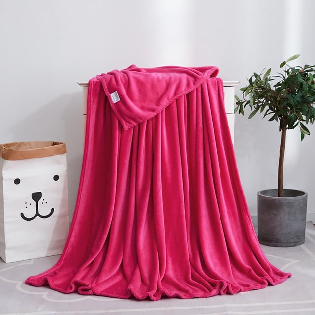Solid Color Blanket Fleece Blanket Fleece Gift Yoga Cover Blanket French Fleece Blanket