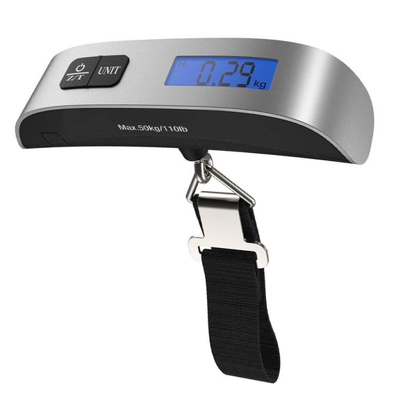 Luggage Scale, Portable Digital Hanging Baggage Scale for Travel, Suitcase Weight Scale with Rubber Paint