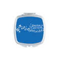 thumbnail image 1 of Blue Flappg Music 5-le Staff Mirror Square Portable Hand Pocket Makeup, 1 of 3