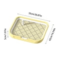 thumbnail image 2 of WIFKLSIIPG Puppy Tray Detachable Washable Mesh Dog Pee Pad Holder Tray Puppy Training Pad Holder Floor Pet Toilet Training Tray Litter Corner for Dogs, 2 of 3