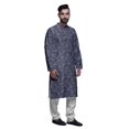 thumbnail image 2 of Atasi Designer Kurta Pajama For Men Printed Straight Kurta Set Summer Clothing, 2 of 5