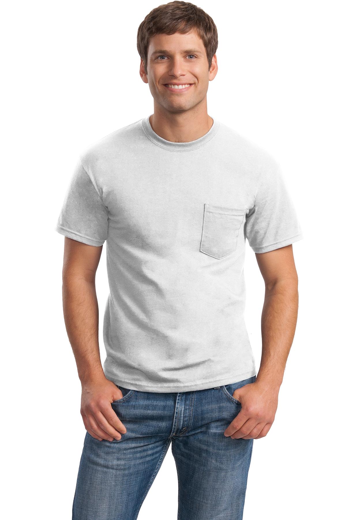 Gildan T-Shirt à Manches Courtes pour Hommes avec Poche. 8300