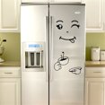thumbnail image 3 of KITTEHIGM Kitchen Fridge Wall Sticker, Cute Sticker Fridge Happy Delicious Face Kitchen Fridge Wall Refrigerator Vinyl Stickers Cute Home Decor 1 Set Liquidation Pallets #66, 3 of 4
