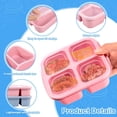 thumbnail image 3 of YOPTOP 4Pack Kids Snack Containers with Lid 4 Compartment Bento Snack Box Stackable Lunch Snack Container,largesize, 3 of 8
