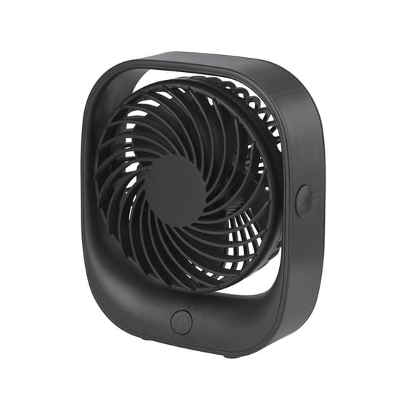 Mainstays  Personal Rechargeable USB Portable Tabletop Fan in Black