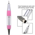 thumbnail image 2 of pitrice Tour de Manucure Poignée de Perceuse à Ongles Antirouille Alliage d'Aluminium Raccords Améliorés ABS Automatique Commodité Accessoires pour Ongles Poignées de Machine Rouge Rose, 2 of 9