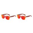thumbnail image 3 of Decodeary Protection Bois Mode Lentille Colorée Options Monture Légère Rouge 2 Ensembles, 3 of 6