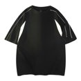thumbnail image 1 of Styesk T Shirts for Man Solid-Color Loose Casual Fashionable Short Sleeve Round-Neck Top Blouses, 1 of 5