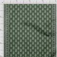 thumbnail image 1 of Soimoi Moss Georgette Fabric Leaves Panel Print Fabric by The Yard 42 Inch Wide, 1 of 3