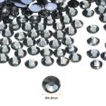 thumbnail image 2 of Uxcell Hotfix Rhinestones Flatback Crystal Glass Gems for Craft Clothes DIY Decoration Transparent Black 4.8mm, 2 of 5