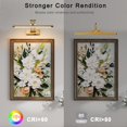 thumbnail image 3 of Battery Picture Lights for Wall, Rechargeable Gallery Light Wireless Art Display Lights with Dual-Rods Swing Arm Brass Painting L, 3 of 9