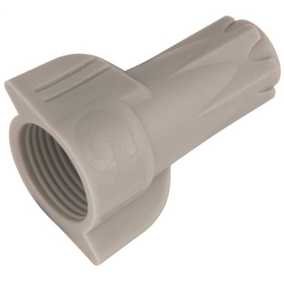 Hex-Lok 10-2H2 Hex Lock Universal Wire Connector, 14 - 6 AWG, 600/1000 V, Thermoplastic, Gray