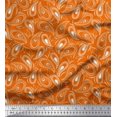 thumbnail image 1 of Soimoi Poly Georgette Fabric Dot & Paisley Print Fabric by The Yard 42 Inch Wide, 1 of 1