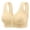 Beige, variant on Taqqpue Front Button Closure Bras for Womens Lace Seamless Push Up Bra No Underwire Full Coverage Comfortable Bralette V Neck Bralettes Wireless Everyday Bra