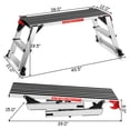 thumbnail image 2 of 330lbs Aluminum Step Stool Folding Bench Work Platform Non-slip Drywall Ladder, 2 of 9
