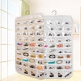 thumbnail image 4 of AMERTEER Hanging Jewelry Organizer With 80 Pockets Dual Sizes Non Woven Holder Accessory Display with Hanger Metal, 4 of 5