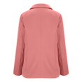 thumbnail image 4 of ManxiVoo Professional Womens Blazer Cardigan Open Front Lightweight Office Wear Versatile Spring Layering Piece M Size Pink, 4 of 6