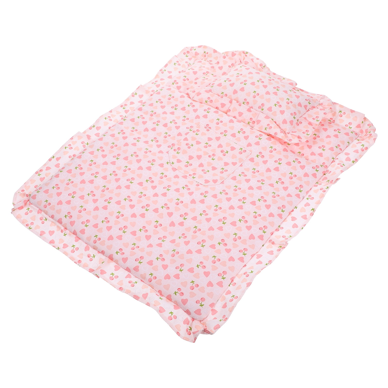 Minkissy 1 Set Compact Sleeping Sack Sleeping Bag Pink Cotton Reusable for Children Toy Bag 11.8X11.0X0.4In