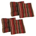 thumbnail image 1 of 19-inch Squared Spun Polyester Tufted Dining Chair Cushion (Set of Four), 1 of 2