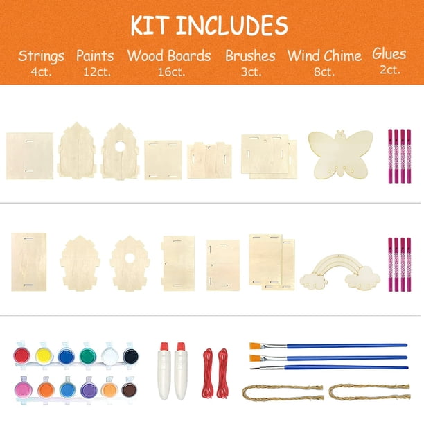 Nichoir En Bois Pour Oiseaux Lot De 2 Nichoirs à Oiseaux DIY Pour Enfants - Kit De Construction Nichoir En Bois Pour Oiseaux Lot De 2 Nichoirs à Oiseaux DIY Pour Enfants - Kit De Construction