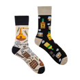 thumbnail image 1 of SPOX SOX - Chaussettes Fantaisie Dépareillées pour Hommes et Femmes - Whisky, 1 of 2