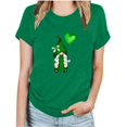 thumbnail image 2 of T-Shirt de la Saint-Patrick pour Femmes, Mode, Imprimé de la Saint-Patrick, Col Rond, Manches Courtes, T-Shirt Décontracté, Haut, T-Shirts de la Saint-Patrick pour Femmes, 2 of 3