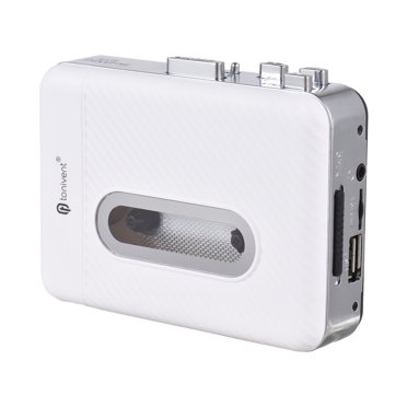 TONIVENT Convertisseur de Cassette en MP3 Convertisseur de Cassette en Lecteur de Cartes MP3 Enregistreur de Cassettes sur Disque U en Lecteur MP3 Lecteur de Cassettes Lecteur Audio Portable en MP3 Convertisseur Vintage Baladeur Enregistreur de Cassettes Musique