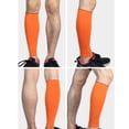 thumbnail image 2 of WZXFASHION Calf Compression Sleeve Leg Performance Support Shin Splint & Calf Pain Relief Clothing Shoes & Accessories Orange L, 2 of 2