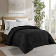 thumbnail image 3 of Swift Home High-Filled Down Alternative Comforter, Ultra Soft All Season Hypoallergenic Bedding, Twin, Black, 3 of 8