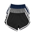 thumbnail image 1 of Timegard 3pc Womens Yoga Short Elastic Waisted Summer Athletic Running Active Sports Shorts Sweatshorts, 1 of 7