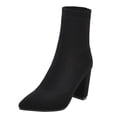 thumbnail image 1 of Womens Fashion Leopard Print Pullover Boots Socks Boots Ankle Boots, 1 of 9