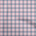 thumbnail image 1 of oneOone Georgette Viscose Light Pink Fabric Check Sewing Craft Projects Fabric Prints By Yard 42 Inch Wide, 1 of 4