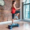 thumbnail image 4 of PRISP Adjustable Aerobic Stepper 78cm, 3 Levels (4''/6''/8'') Exercise Step Platform for Home Gym and Fitness Training, 4 of 8