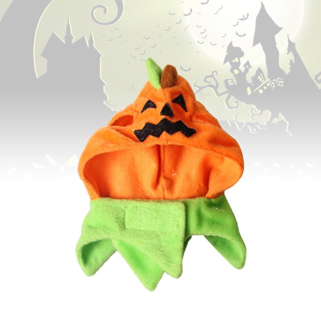 Minkissy Cat Hat Pumpkin Style Comfortable Soft Fabric for Pet Daily Wear and Parties
