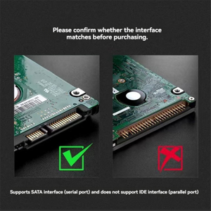 Type C HDD Pièce jointe 2.5 1 cm SATA SSD Boîtier de disque dur externe Pièce transparente Mobile externe HDD étui
