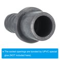 thumbnail image 5 of Unique Bargains UPVC Reducer Pipe Fitting 20mm OD 15mm Barbed, 8 Pack Straight Coupling Adapter Connector, Grey, 5 of 5