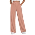 thumbnail image 1 of Diufon Wide Leg Sweatpants Women High Waisted Drawstring Baggy Pants Workout Athletic Joggers with Pockets, 1 of 7