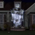 thumbnail image 3 of Squelette d'Apparitions au Néon à Projection de Base d'Halloween avec Pierre Tombale (Blanc), 3 of 3