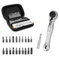 thumbnail image 1 of Amdohai Mini Bike Ratchet Wrench Set Ratchet Spanner Ratchet Handle Reliable Multitool Kit for Road & Mountain Bikes Includes Extension Bar & Hard Case Pouch, 1 of 7