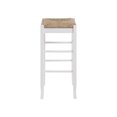 thumbnail image 3 of Boraam Square Rush Bar Stool in Cream, 3 of 5