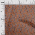 thumbnail image 1 of oneOone Viscose Chiffon Fabric Leaves & Floral Block Print Fabric BTY 42 Inch Wide, 1 of 5