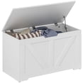 thumbnail image 1 of HOMCOM Coffre de Rangement pour Salon, Boîte en Bois, 31,5 Po L, Blanc, 1 of 10