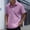 Purple, variant on Men'S Shirts, Short Sleeve Button Down Solid Color Shirt, Casual Wear with Breathable Fabric, Comfortable