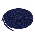 thumbnail image 1 of INSPIRE CHIC Unisex Round Rope Dual Colored Striped 1/5 Thick Boot Shoelace 70cm / 27.55" Royal Blue Black, 1 of 4