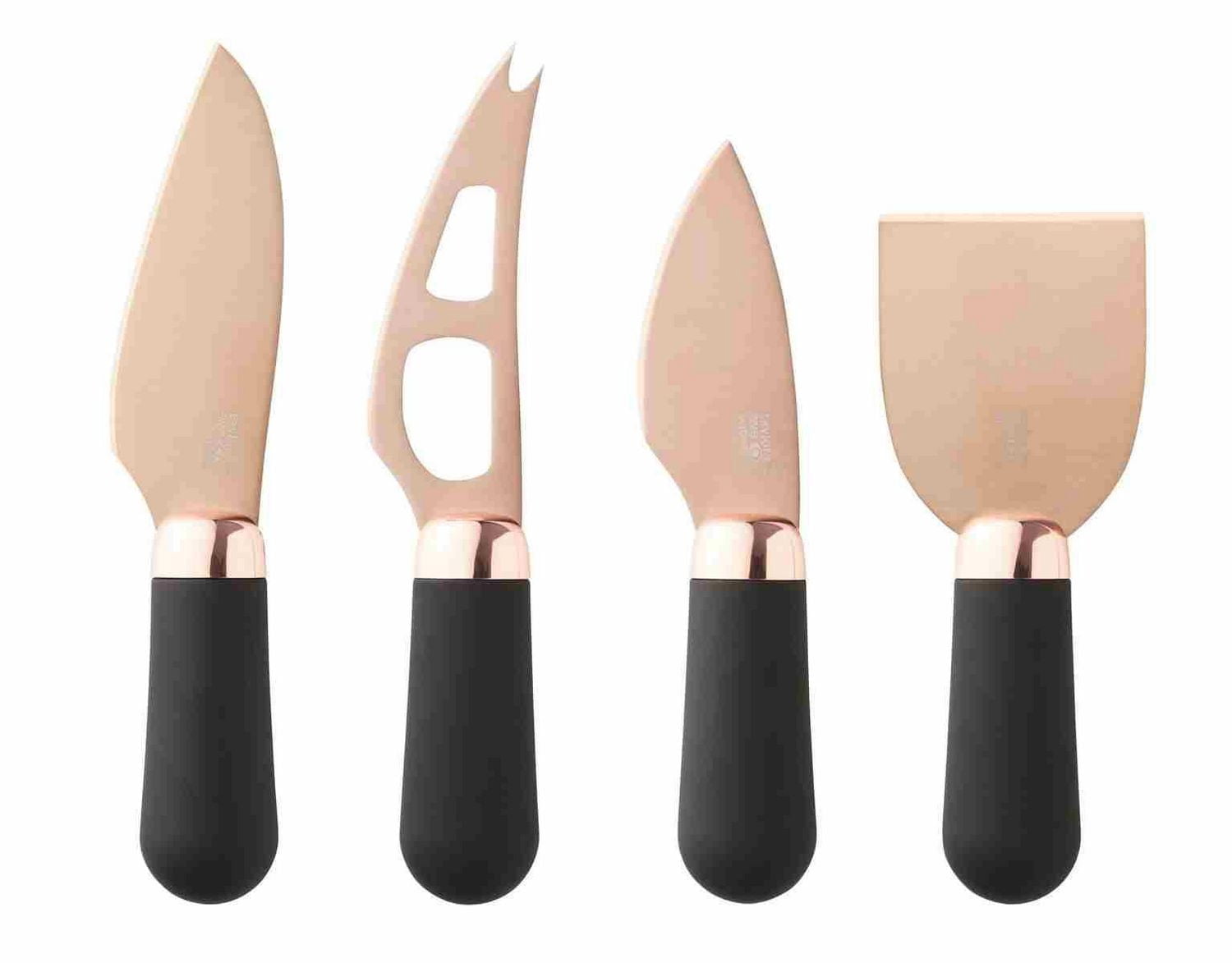 Taylor Eye Witness Brooklyn Rose Gold 4 Pc Cheese Knife Set