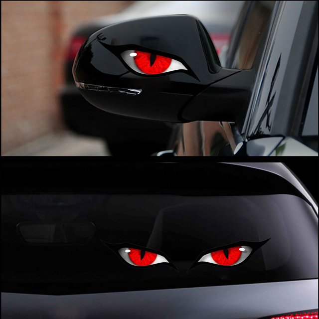 EGNMCR Car Accessories Devil's Eye Car Motorcycle Computer Wall Decoration Personalized Stickers a stickers
