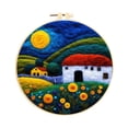 thumbnail image 2 of Vrorvz Beginner-Friendly Wool Felts Painting Needle Felts Kit with Embroidery Frame and Materials Suit DIY Craft Set for Home Decoration and Gift Suit Pack for Crafters, 2 of 5